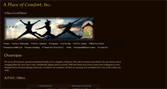 Desktop Screenshot of aplaceofcomfort.org